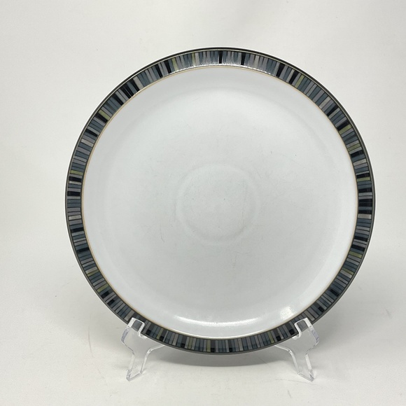 Denby Jet Stripe (retired) Stoneware Dinner Plate (4 available $35 EACH) - Picture 1 of 5